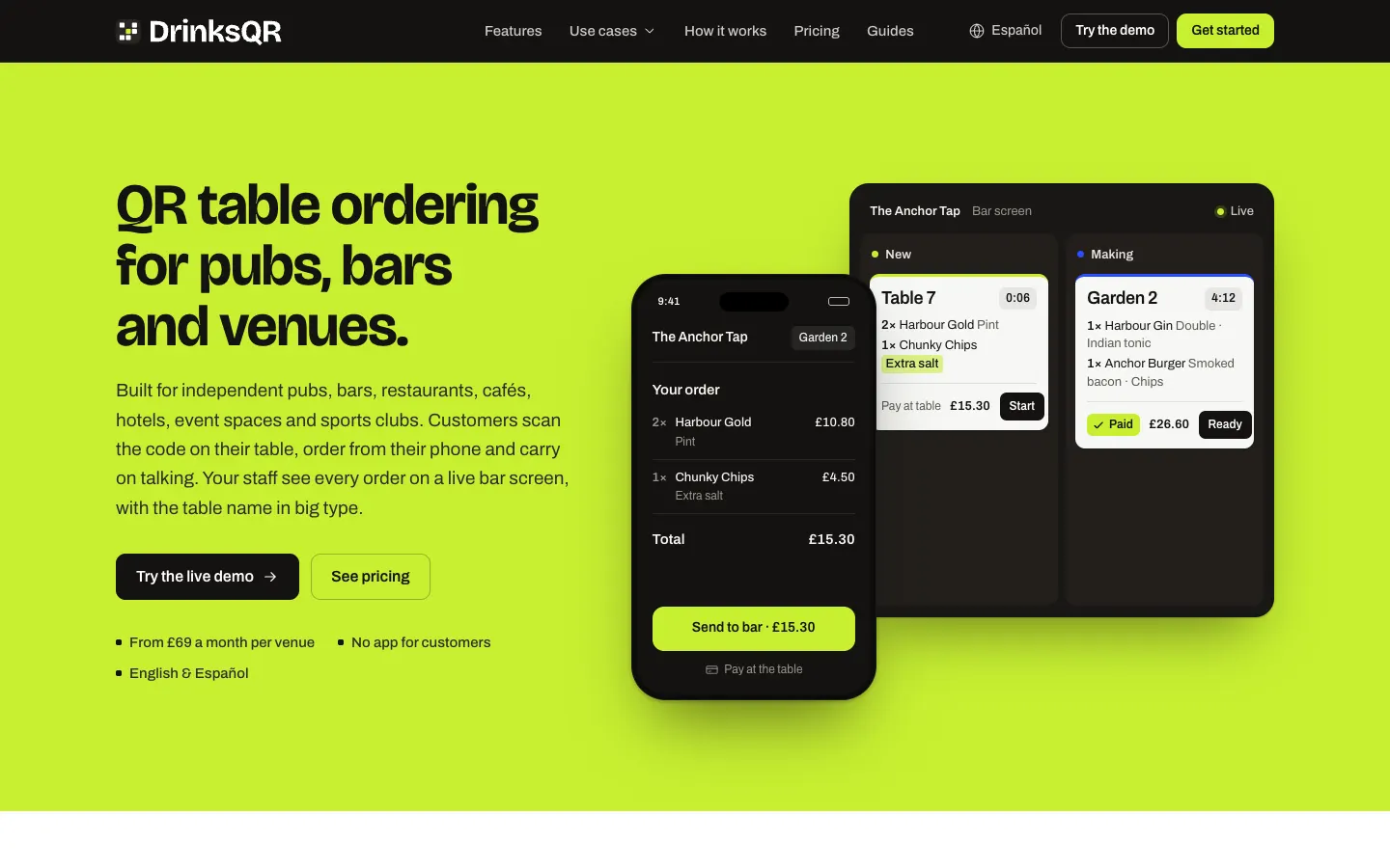 DrinksQR screenshot