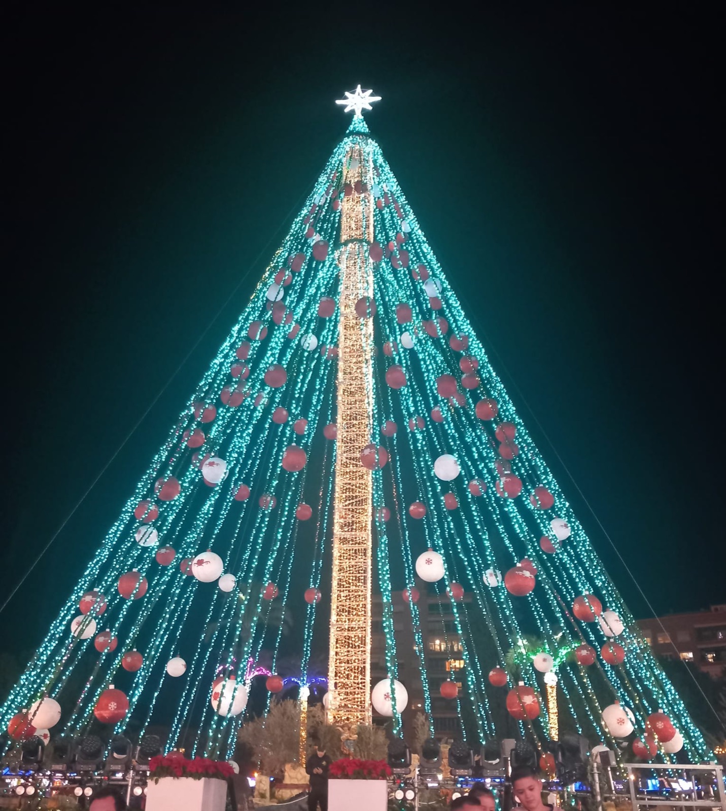 Murcia City Christmas lights switch on