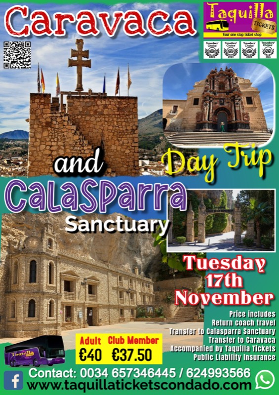 Caravaca and Calasparra sanctuary day trip