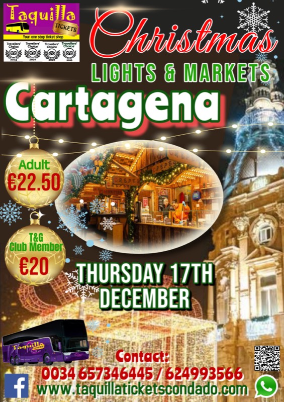 Cartagena Christmas lights and markets